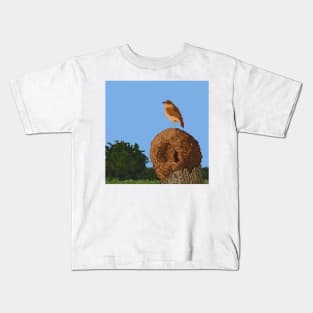 the hornero and his mud nest Kids T-Shirt